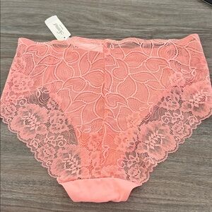SOMA NWT XL Peach Amber Lace Back High Leg